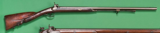 FUSIL DE CHASSE A PERCUSSION, 1 coup.