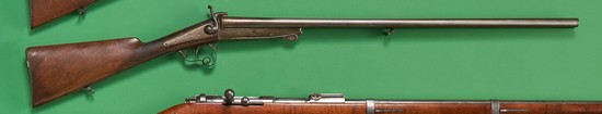 FUSIL DE CHASSE A BROCHE, 2 coups, cal. ...