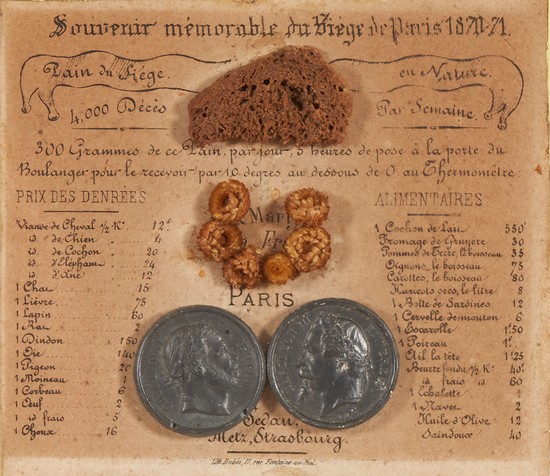 SOUVENIR MEMORABLE DU SIEGE DE PARIS