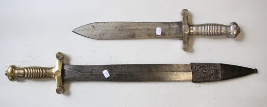 DEUX GLAIVES, modèle 1831 :