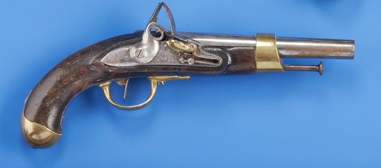 PISTOLET D'ARÇON A SILEX MODELE AN XIII
