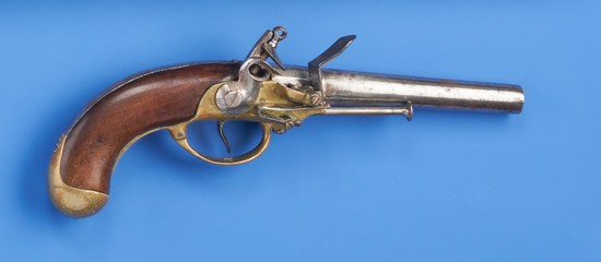 PISTOLET A SILEX DE CAVALERIE A SILEX MODELE...
