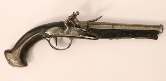PISTOLET A SILEX D'OFFICIER.