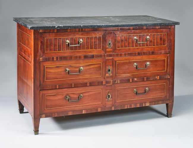 COMMODE rectangulaire en bois de placage...