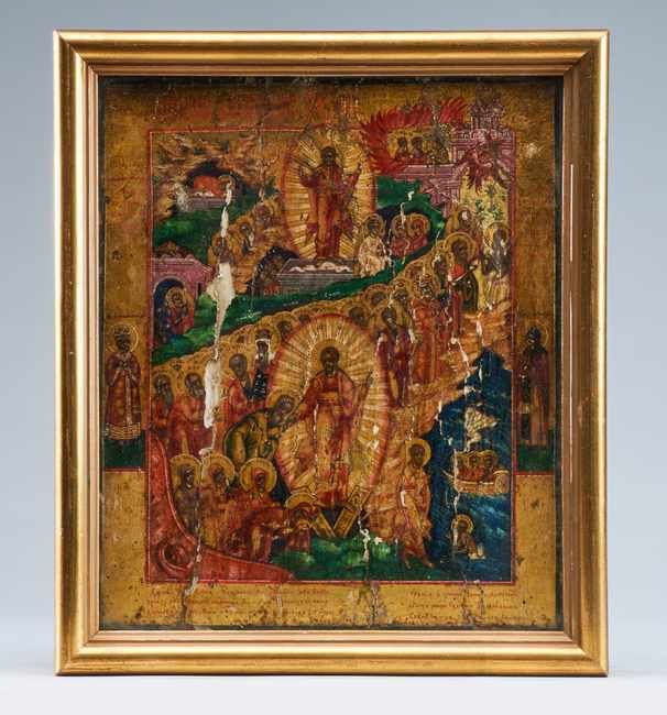 ICÔNE DE LA RÉSURRECTION DU CHRIST (Pâques),...