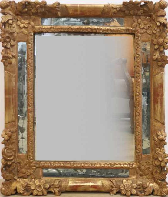 MIROIR rectangulaire au mercure, dans un...
