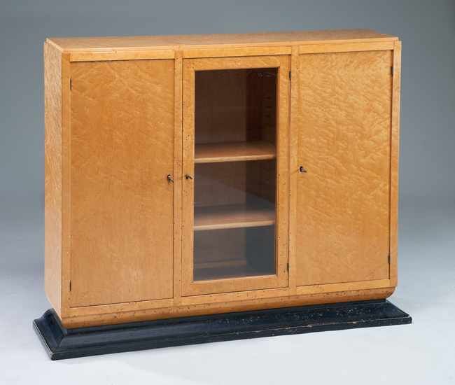 BUFFET-VITRINE rectangulaire à hauteur d'appui,...