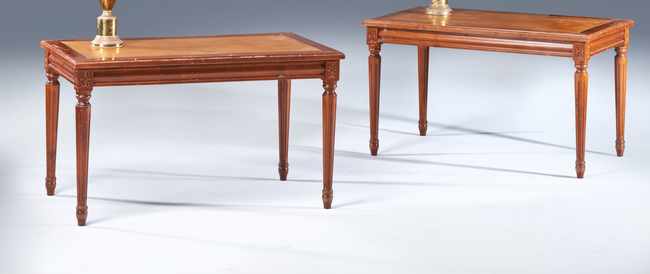 PAIRE DE TABLES BASSES rectangulaire en bois...
