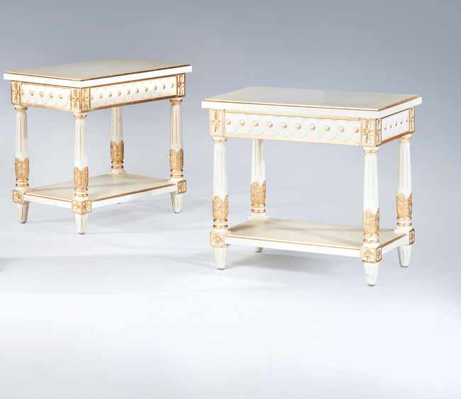 PAIRE DE TABLES DE CHEVET rectangulaires...
