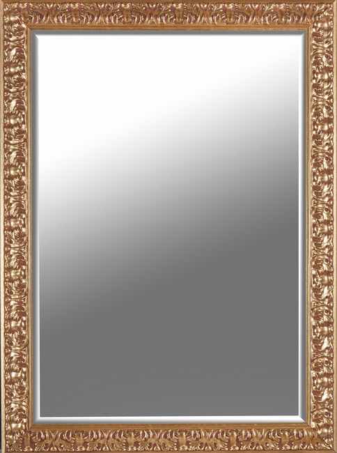 MIROIR rectangulaire en bois doré mouluré...