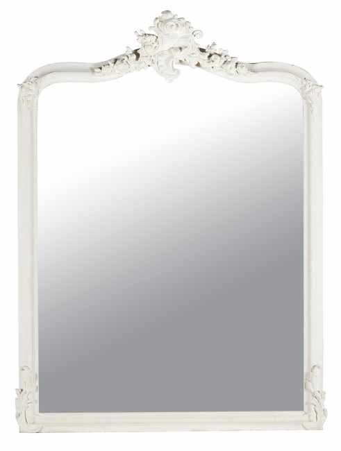 MIROIR rectangulaire en bois mouluré et sculpté...