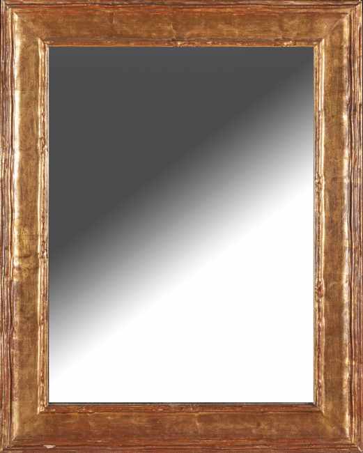 MIROIR rectangulaire en bois doré mouluré...