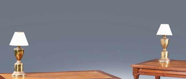 PAIRE DE LAMPES de chevet de forme balustre...