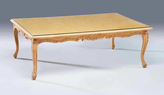 GRANDE TABLE BASSE rectangulaire en bois...