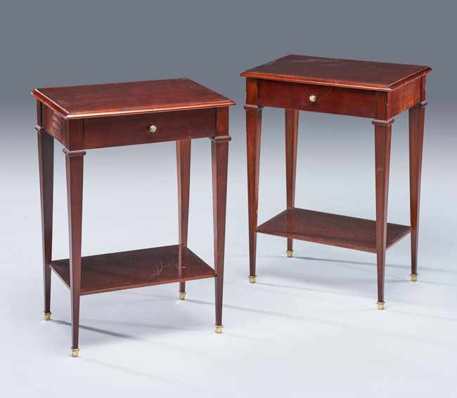 PAIRE DE TABLES DE CHEVET rectangulaires...