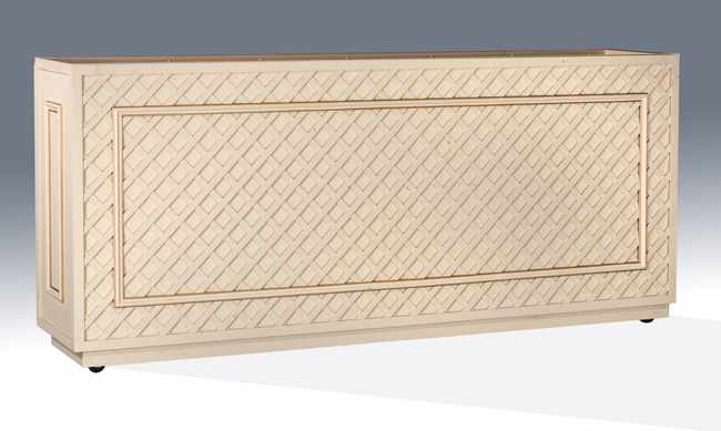 PAIRE DE JARDINIERES rectangulaires en bois...