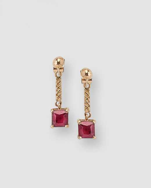 PAIRE DE PENDANTS D'OREILLES en or (750)...