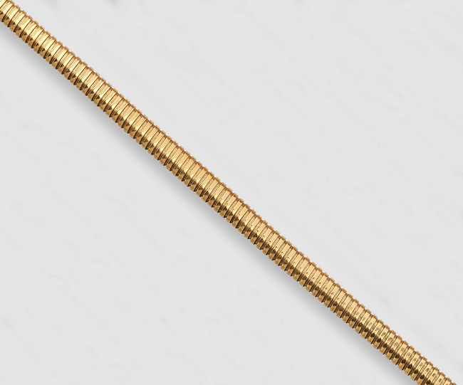 COLLIER ras de cou en or jaune (750) à maillons...