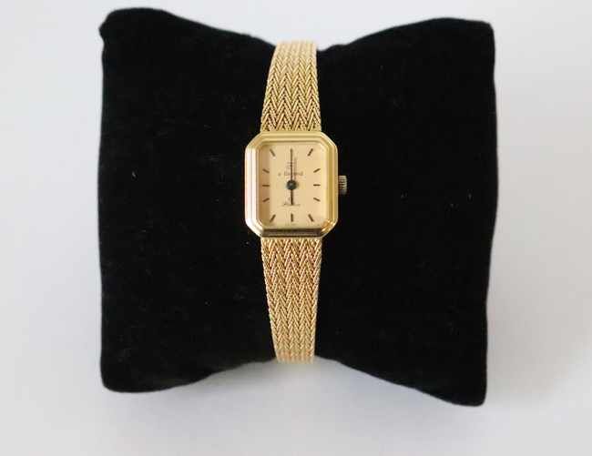 MONTRE DE DAME A.FLAMAND tout en or (750),...