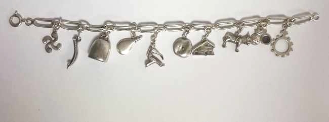 ORIGINAL BRACELET en argent (925) à breloques...