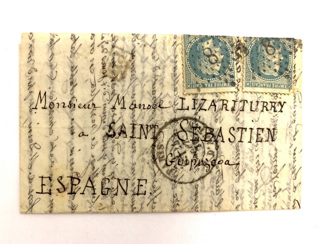 [BALLON MONTÉ] - GUERRE de 1870 - ESPAGNE...