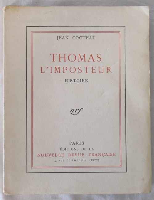 COCTEAU (J.): Thomas l'imposteur. Gallimard,...