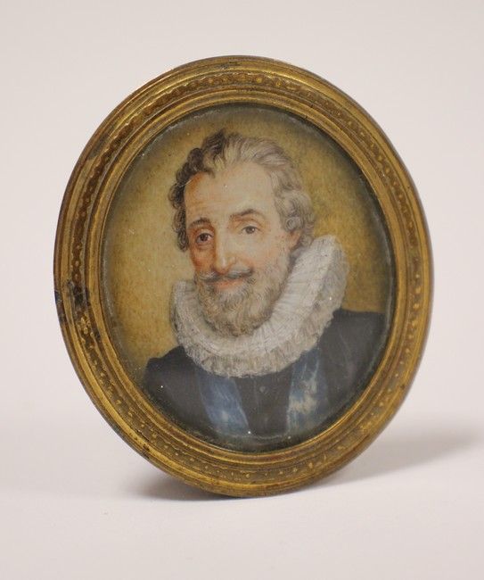 MINIATURE ovale représentant Henri IV.