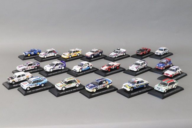 20 VOITURES DE RALLY - 1/43e comprenant une...