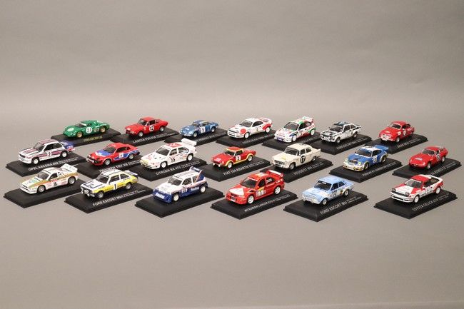20 VOITURES DE RALLY - 1/43e comprenant une...