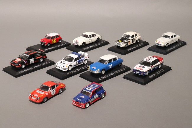 10 VOITURES DE RALLY - 143e comprenant, une...