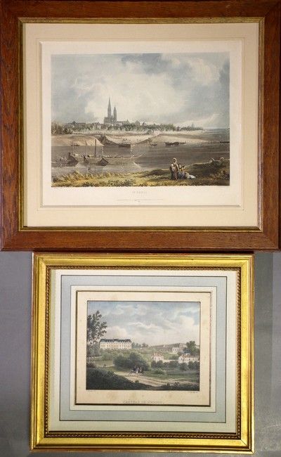 GRAVURE en couleurs intitulée "Saint Den...