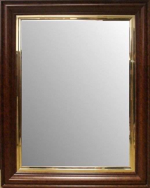 MIROIR rectangulaire à pans, encadrement...
