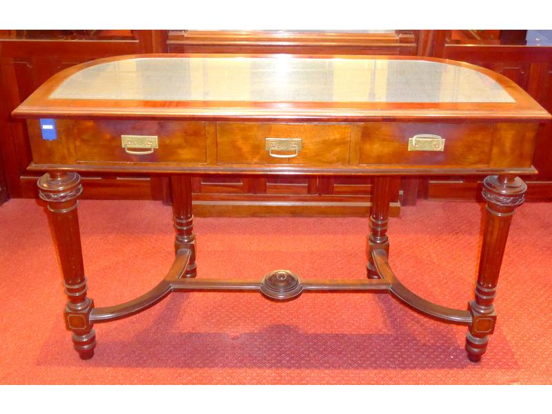 CONSOLE-COMPTOIRE en acajou mouluré et sculpté,...