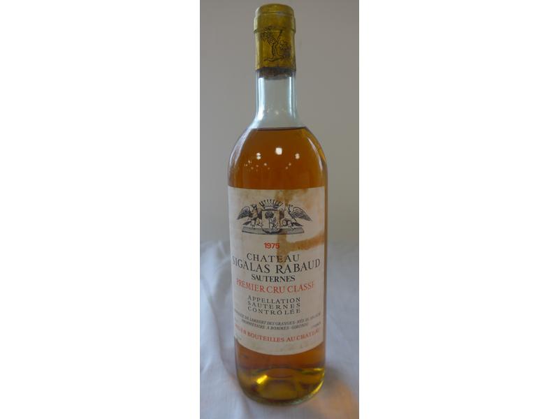 1 Blle CH. SIGALAS Rabod Sauternes 1er CC...