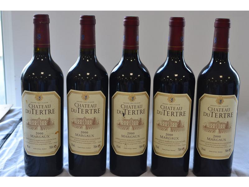 5 Blles CH. DU TERTRE Margaux GCC 2000