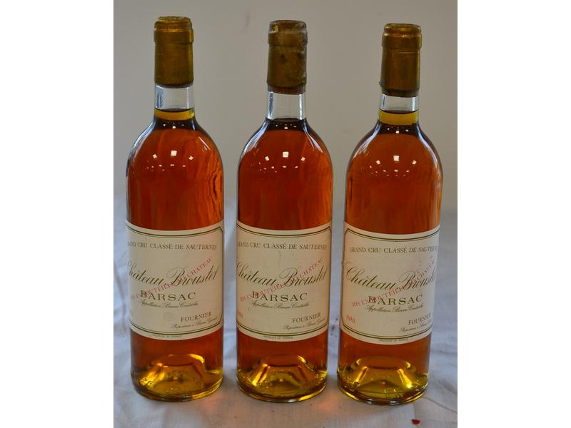 3 Blles CH. BROUSTET Barsac GCC 1981
Et....