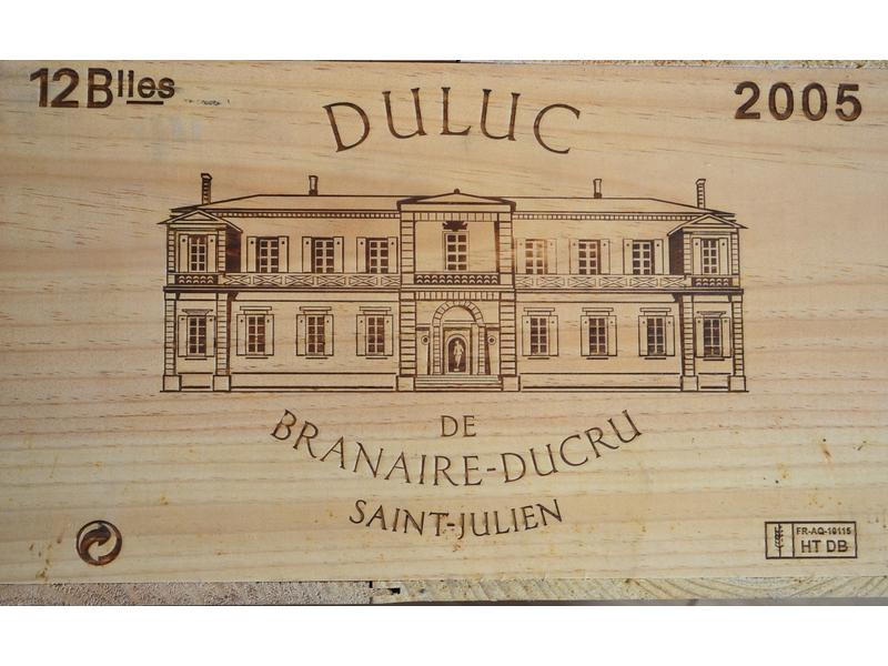 12 Blles CH. DULUC St Julien	2005	