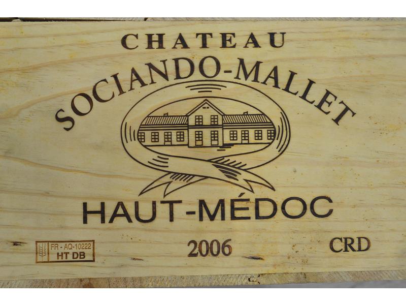 12 Blles CH. SOCIANDO MALLET Haut Médoc ...