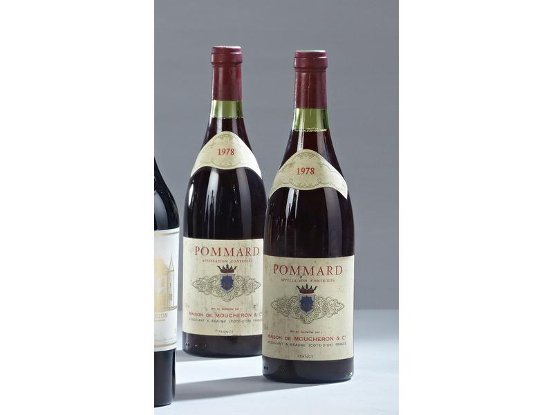 2 Blles POMMARD mise de Moucheron Nég. 1...