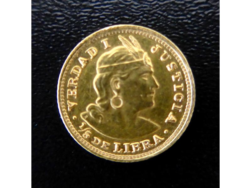 PEROU, 1/5 Libras or (2g)