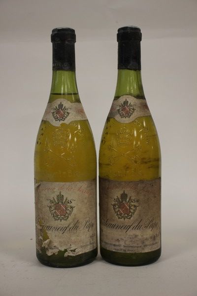 2 Blles CHATEAUNEUF DU PAPE blanc Domaine...
