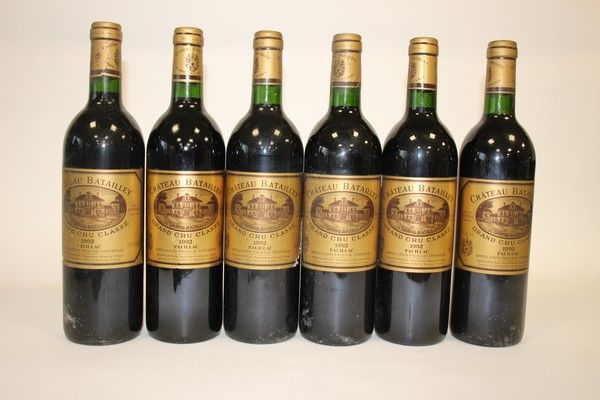 6 Blles CH. BATAILLEY Pauillac GCC 19922