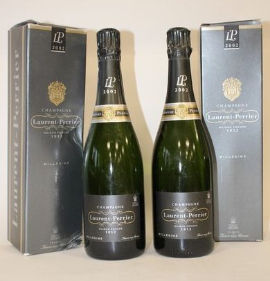 2 Blles Champagne LAURENT PERRIER Millésime...