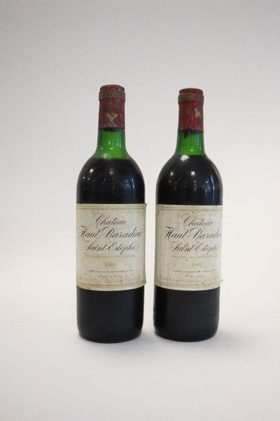 2 Blles CH. HAUT BARADIEU Saint Estèphe ...