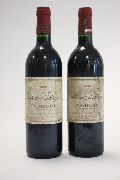 2 Blles CH. BELLEGRAVE Pomerol 1990