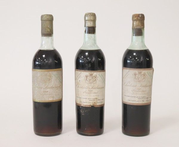 3 Blles CH. SUDUIRAUT, Sauternes, 1er GCC....