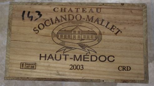 12 Blles  CH. SOCIANDO-MALLET Haut-Médoc...