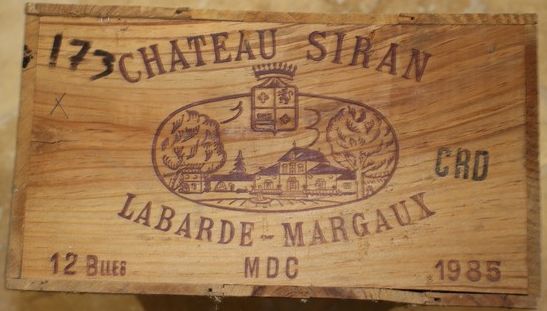 12 Blles CH. SIRAN Margaux 1985