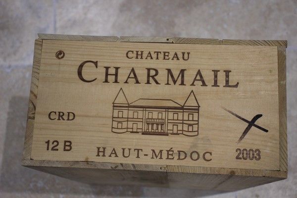 12 Blles CH. CHARMAIL Haut-Médoc 2003