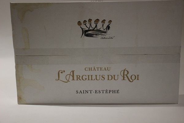 6 Blles CH. L'ARGILUS DU ROI Saint-Estèphe...